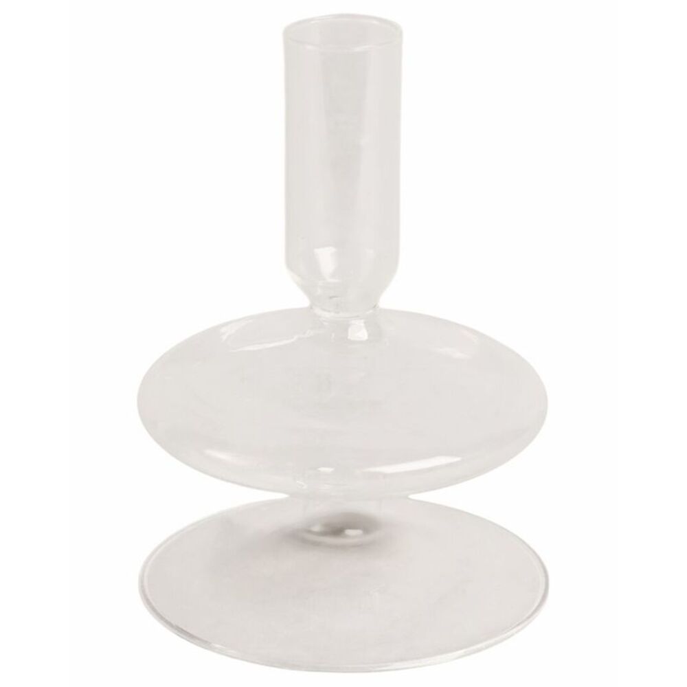 Sagebrook Home 5In Vintage Glass Taper Candle Holder